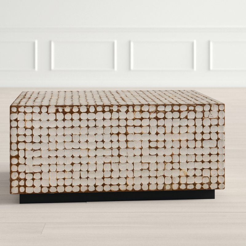 Joss & Main Solid Wood Block Coffee Table & Reviews Wayfair